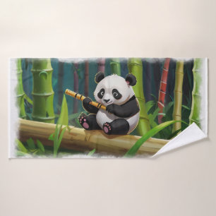 Conjunto De Toalhas Baby Panda Bear Art for Kids