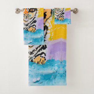 Conjunto De Toalhas Baby Tiger "Art by Kids"