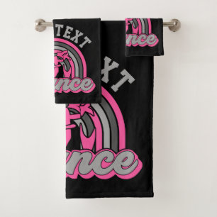 Conjunto De Toalhas Balé Dancer ADD TEXT Classic Dance Executor