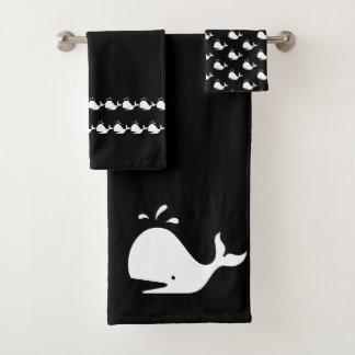 Conjunto De Toalhas Baleia de desenho animado
