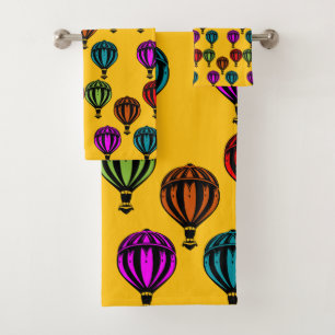 Conjunto De Toalhas Balonagem de Ar Quente Padrão