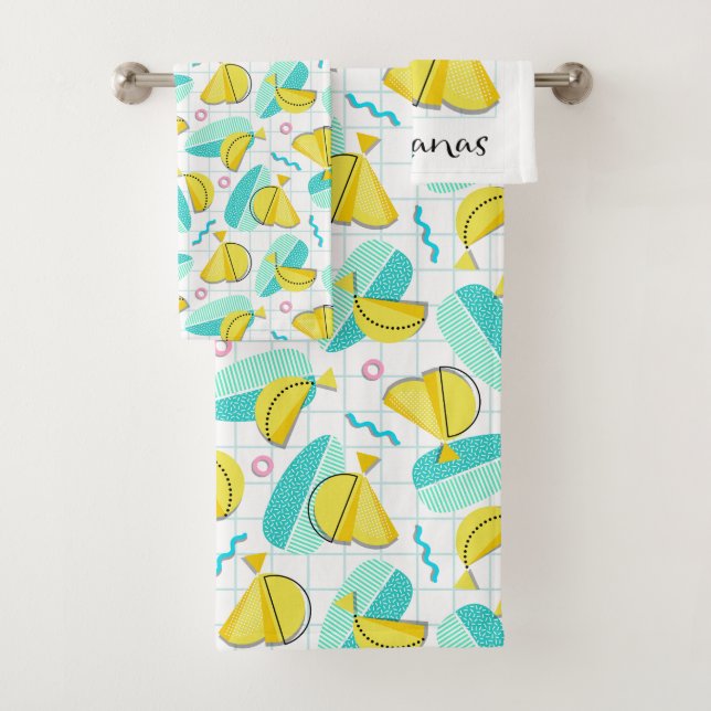 Conjunto De Toalhas Bananas Memphis (Insitu)