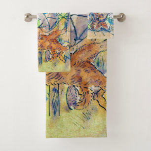 Conjunto De Toalhas Banda de gatos, Louis Wain
