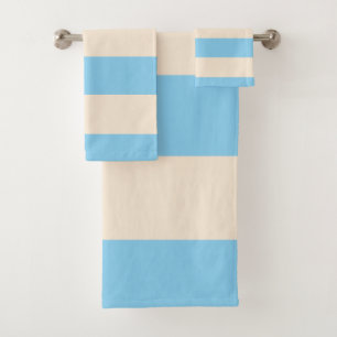 Conjunto De Toalhas Bandas Azuis de Bebê