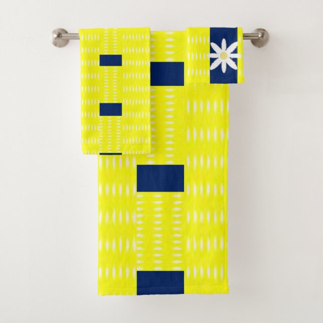 Conjunto De Toalhas Bandas de Banheiro Floral (Insitu)