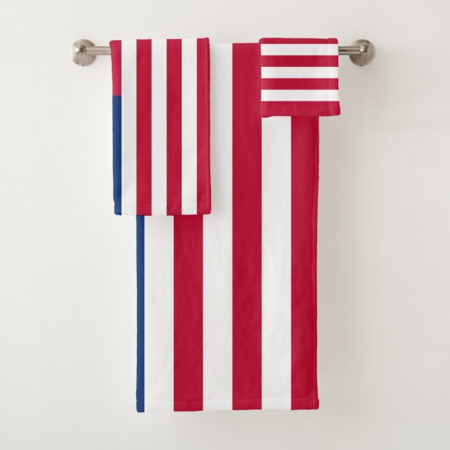 Conjunto De Toalhas Bandeira Americana Betsy Ross (Insitu)