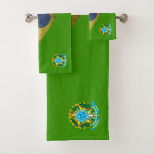 Conjunto De Toalhas Bandeira brasileira