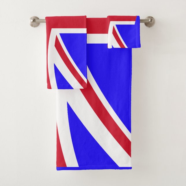 Conjunto De Toalhas Bandeira britânica (Insitu)