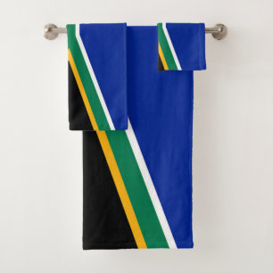 Conjunto De Toalhas Bandeira da África do Sul