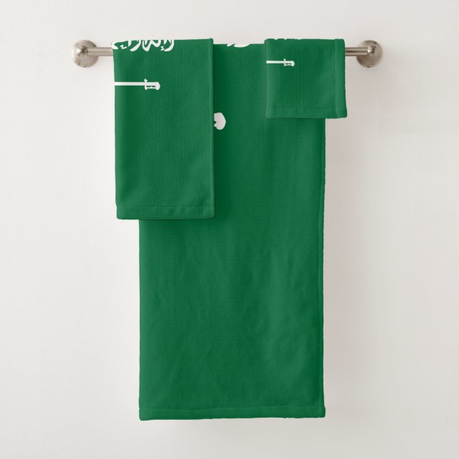 Conjunto De Toalhas Bandeira da Arábia Saudita (Insitu)