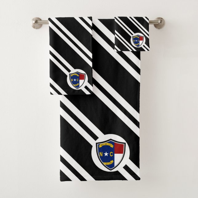 Conjunto De Toalhas bandeira da Carolina do Norte (Insitu)