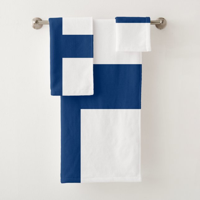 Conjunto De Toalhas Bandeira da Finlândia (Insitu)