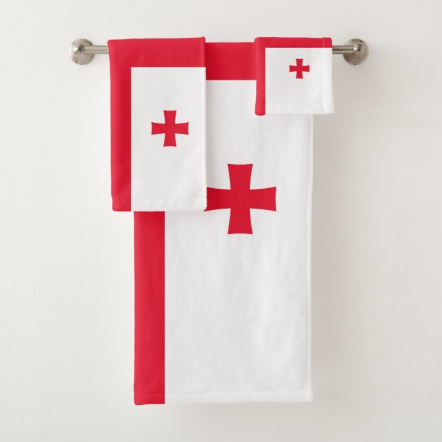 Conjunto De Toalhas Bandeira da Geórgia (Insitu)
