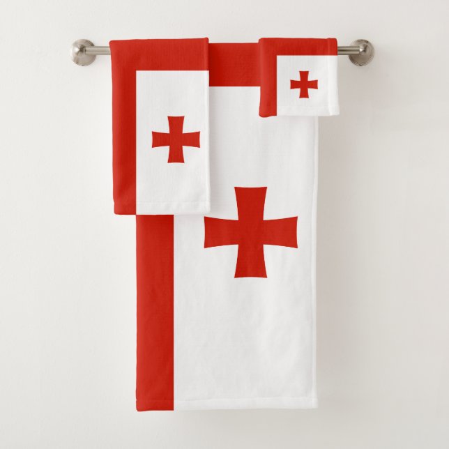 Conjunto De Toalhas Bandeira da Geórgia (Insitu)