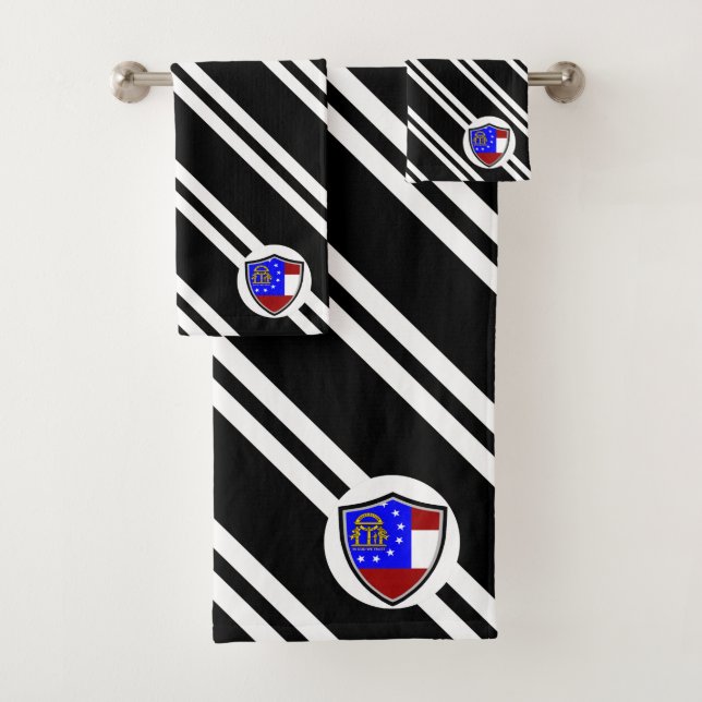 Conjunto De Toalhas Bandeira da Geórgia (Insitu)