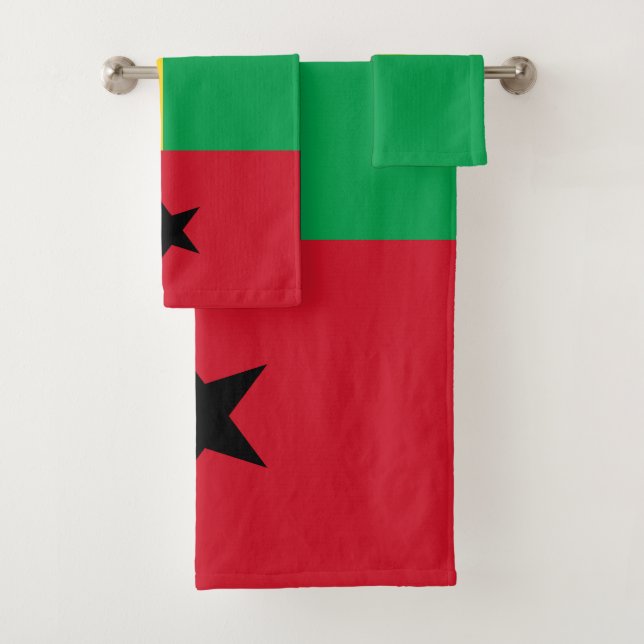 Conjunto De Toalhas Bandeira da Guiné Bissau (Insitu)
