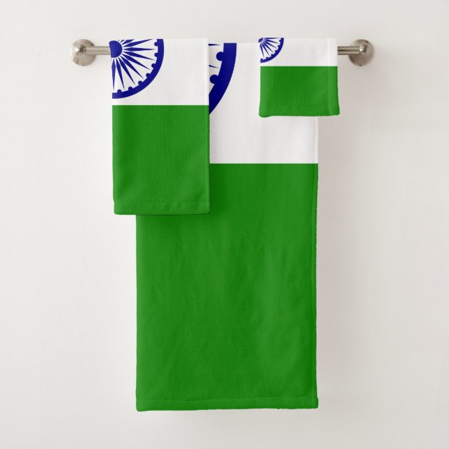 Conjunto De Toalhas bandeira da Índia (Insitu)