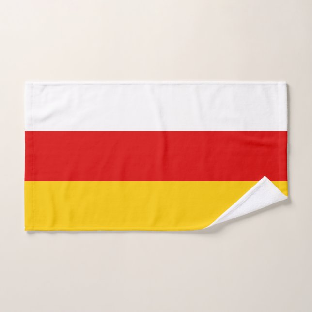 Conjunto De Toalhas Bandeira da Ossétia do Sul (Toalha de mão)