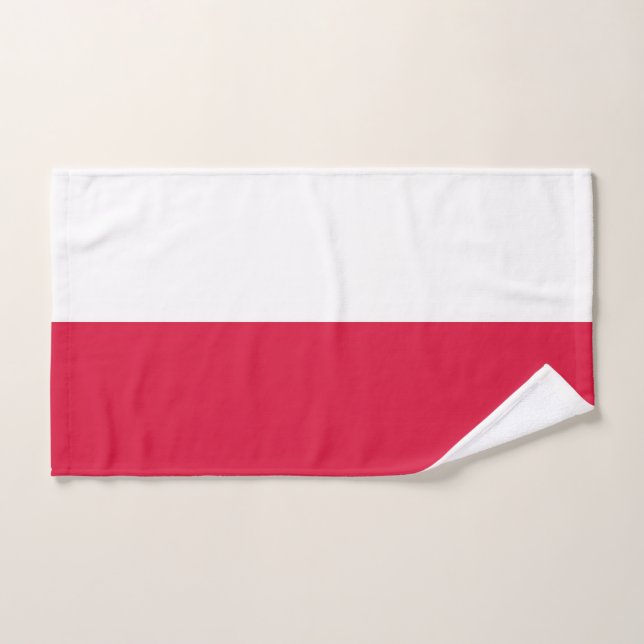 Conjunto De Toalhas Bandeira da Polônia (Toalha de mão)