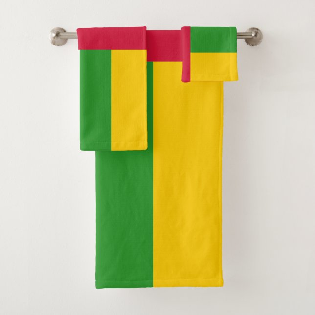 Conjunto De Toalhas Bandeira da República Centro-Africana (Insitu)