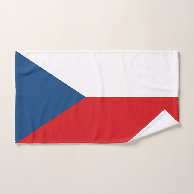 Conjunto De Toalhas Bandeira da República Tcheca (Toalha de mão)