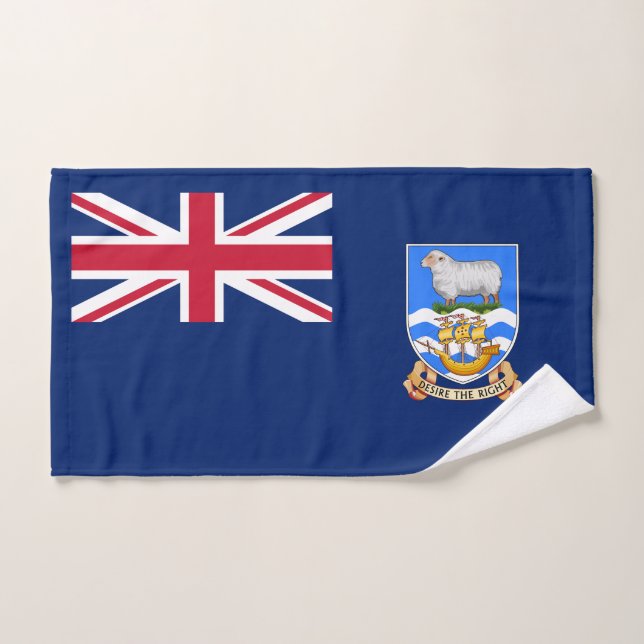 Conjunto De Toalhas Bandeira das Ilhas Falkland (Toalha de mão)