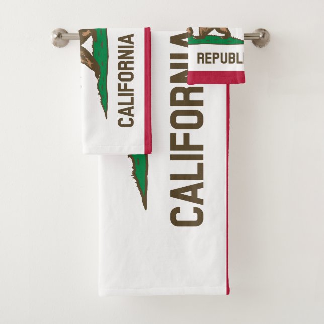 CONJUNTO DE TOALHAS BANDEIRA DE CALIFÓRNIA (Insitu)
