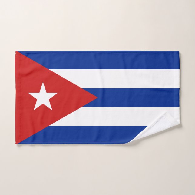 Conjunto De Toalhas Bandeira de Cuba (Toalha de mão)