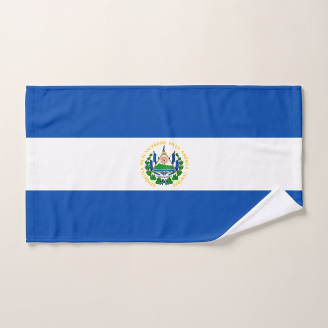 Conjunto De Toalhas Bandeira de El Salvador (Toalha de mão)