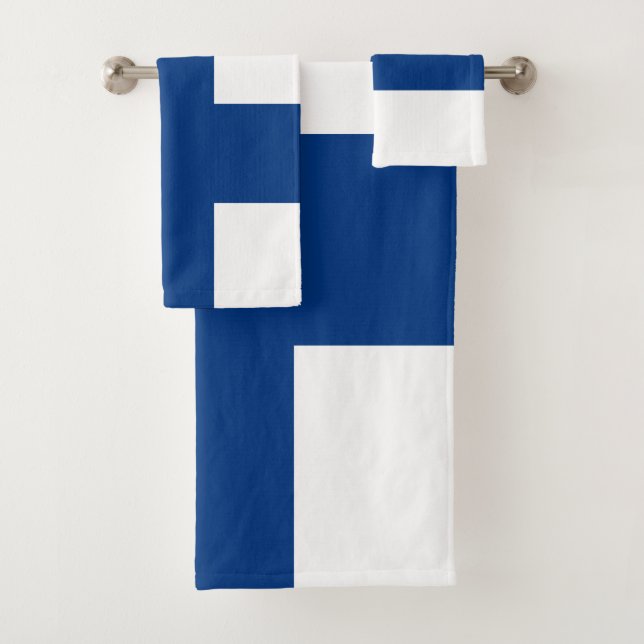 Conjunto De Toalhas Bandeira de Finlandia (Insitu)