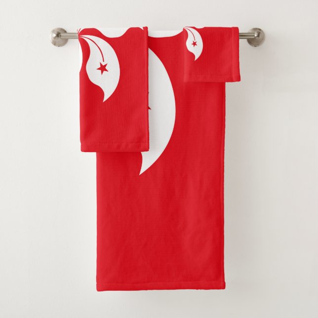 Conjunto De Toalhas Bandeira de Hong Kong (Insitu)