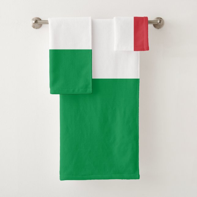 Conjunto De Toalhas Bandeira de Italia (Insitu)