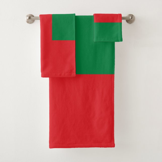 Conjunto De Toalhas Bandeira de Omã (Insitu)