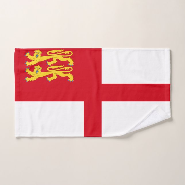 Conjunto De Toalhas Bandeira de Sark (Toalha de mão)