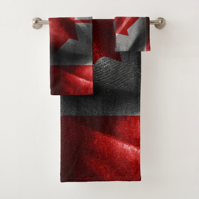 Conjunto De Toalhas Bandeira de seda do Canadá (Insitu)