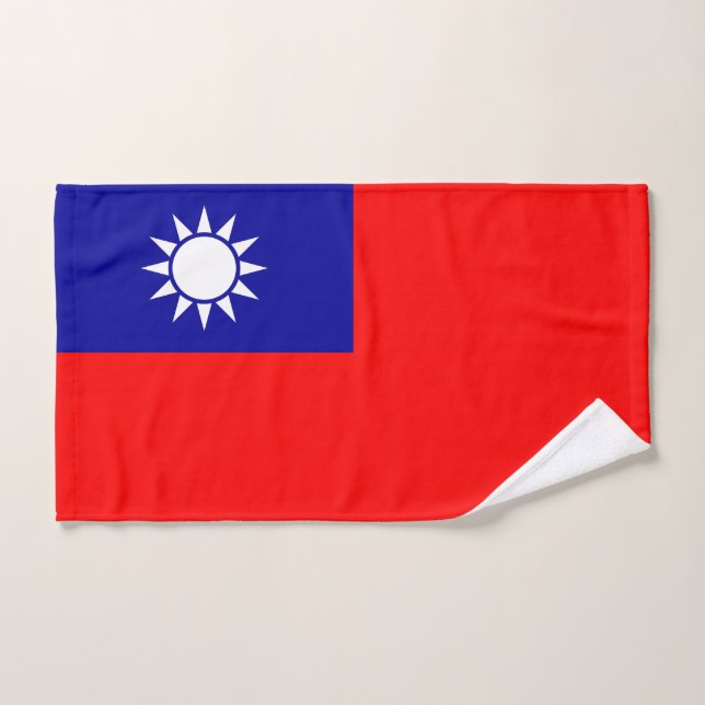Conjunto De Toalhas Bandeira de Taiwan (Toalha de mão)