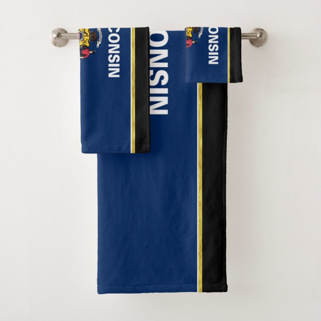 Conjunto De Toalhas Bandeira de Wisconsin (Insitu)
