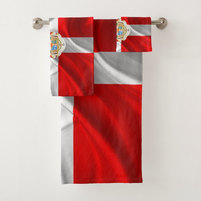 Conjunto De Toalhas Bandeira dinamarquesa (Insitu)