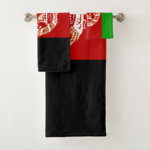 Conjunto De Toalhas Bandeira do Afeganistão