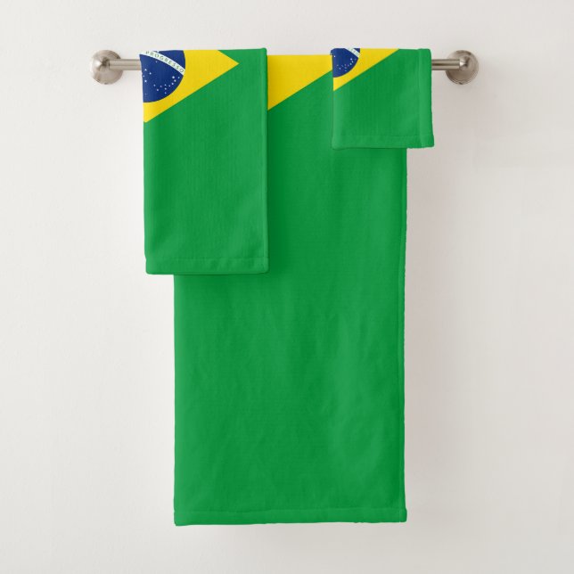 Conjunto De Toalhas Bandeira do Brasil (Insitu)