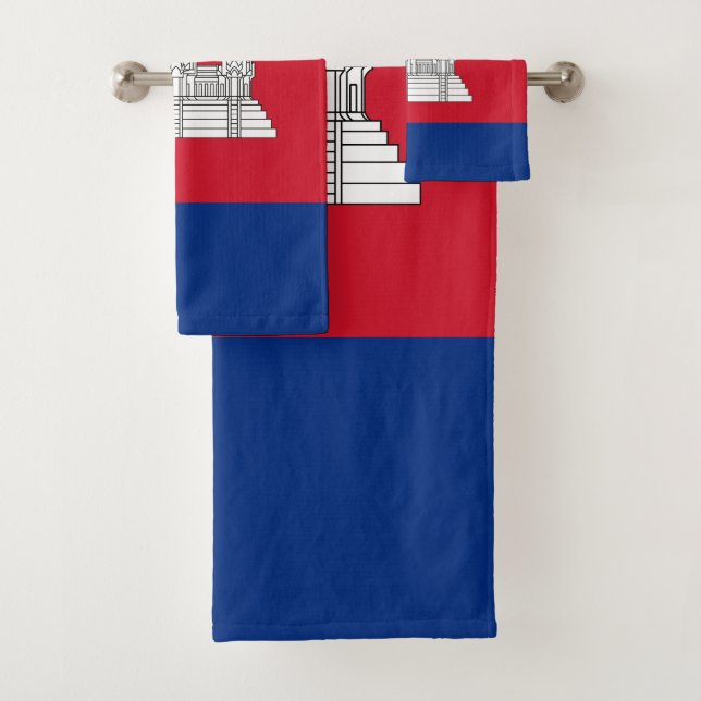 Conjunto De Toalhas Bandeira do Camboja (Insitu)