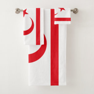 Conjunto De Toalhas Bandeira do Chipre norte