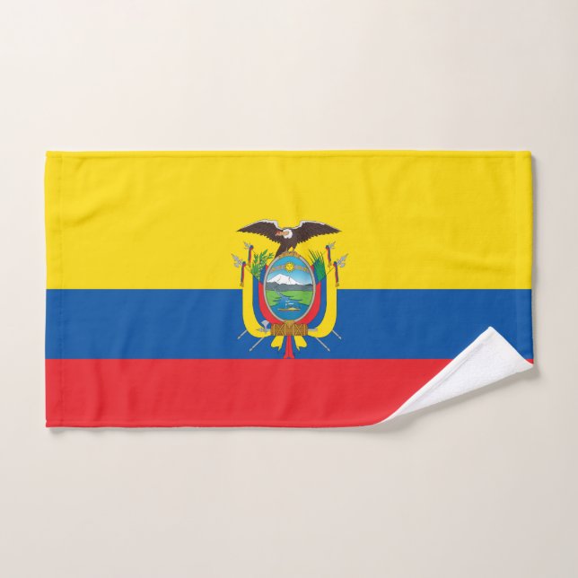 Conjunto De Toalhas Bandeira do Equador (Toalha de mão)