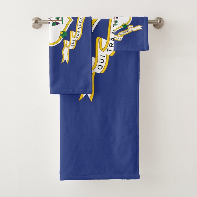 Conjunto De Toalhas Bandeira do Estado de Connecticut (Insitu)