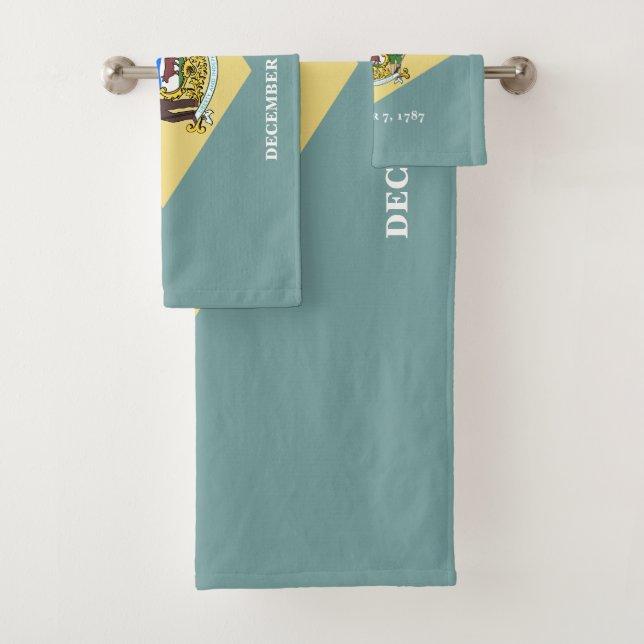 Conjunto De Toalhas Bandeira do Estado de Delaware (Insitu)