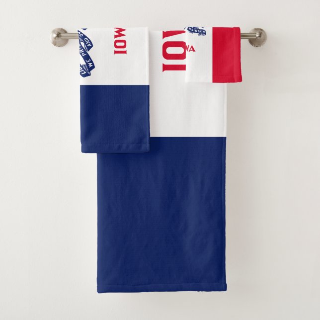 Conjunto De Toalhas Bandeira do Estado de Iowa (Insitu)