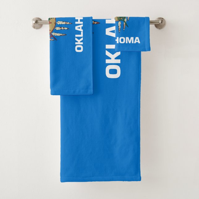 Conjunto De Toalhas Bandeira do estado de Oklahoma (Insitu)