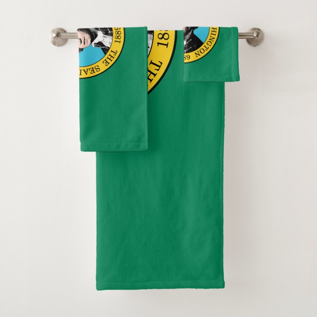 Conjunto De Toalhas Bandeira do Estado de Washington (Insitu)