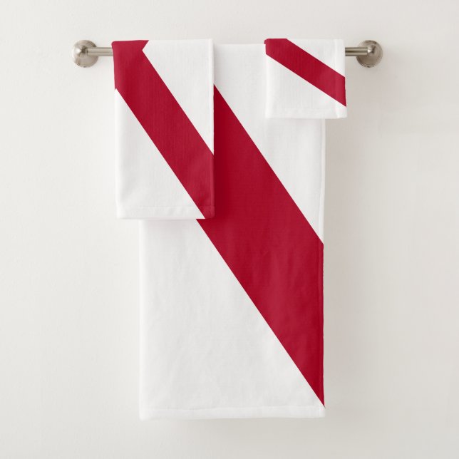 Conjunto De Toalhas Bandeira do Estado do Alabama (Insitu)
