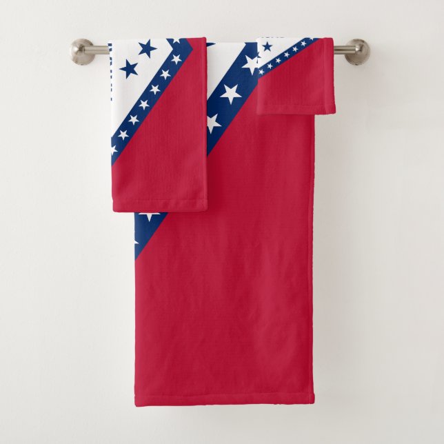 Conjunto De Toalhas Bandeira do Estado do Arkansas (Insitu)